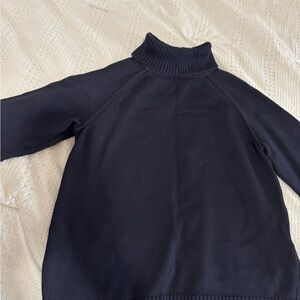 Cotton Black Turtleneck Sweater